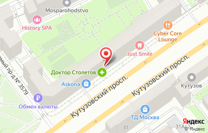 Психологический кабинет на Кутузовском проспекте на карте