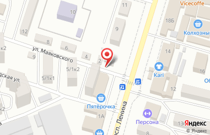 Забота на проспекте Ленина на карте