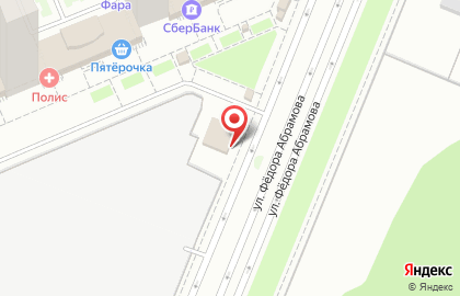 Строительная компания Главстрой СПб на улице Фёдора Абрамова на карте