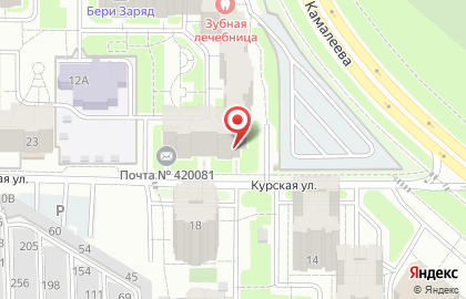 Магазин табачных изделий и разливного пива на проспекте Альберта Камалеева на карте
