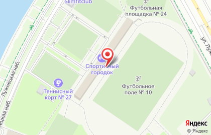 Школа тенниса Tenniseasy на метро Лужники на карте