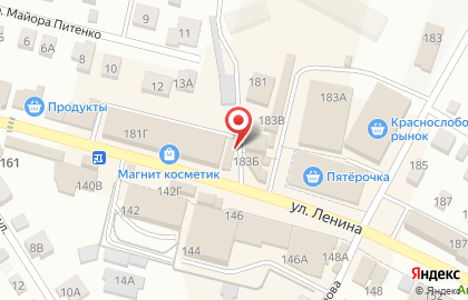 Магазин женской одежды Красотка в Краснослободске на карте