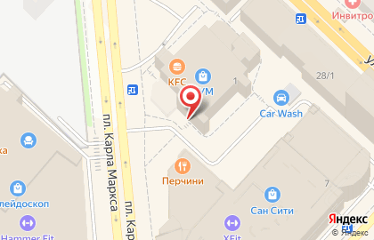 Компания займов АктивДеньги-Н на площади Карла Маркса на карте