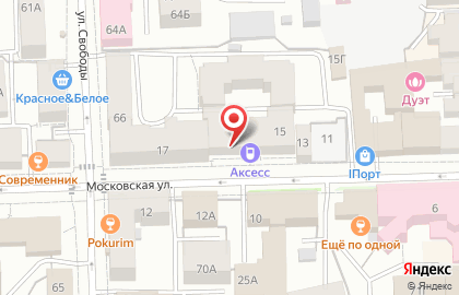 Агентство Sotnikoff на Московской улице на карте