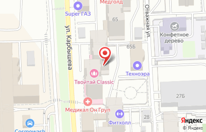 Центр коррекции зрения Октопус на улице Карбышева на карте
