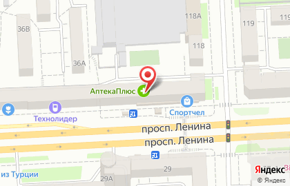 Турбаза Пороги на проспекте Ленина на карте