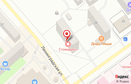 Стоматология Мастер-Дент на улице Ленинградской на карте