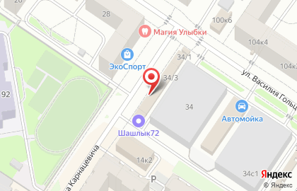 Причесочная на улице Василия Гольцова на карте