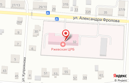Терапевтическое отделение, Ржевская центральная районная больница на карте