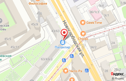 Магазин светотехники Палантир в Тверском районе на карте