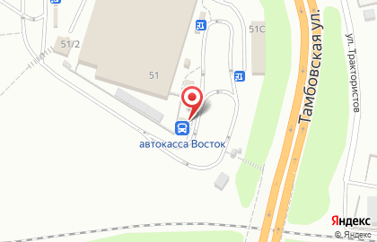 Автовокзал Восточный в Красноярске на карте