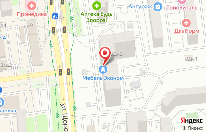 Магазин Саморезик.ru на улице Щорса на карте