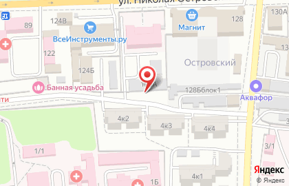 Автоцентр Garage на улице Николая Островского на карте