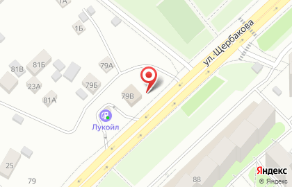 Шинный центр Колеса Даром на улице Щербакова на карте
