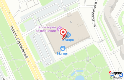 Зоомагазин Платон на проспекте Строителей на карте