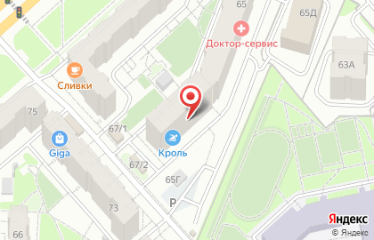 Авто-Вектор в Советском районе на карте