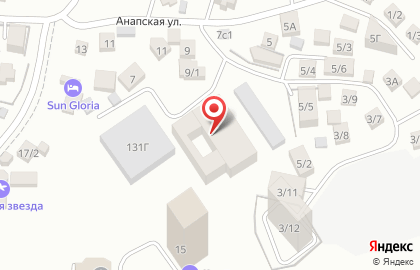 Санаторий Ставрополье в Сочи на карте