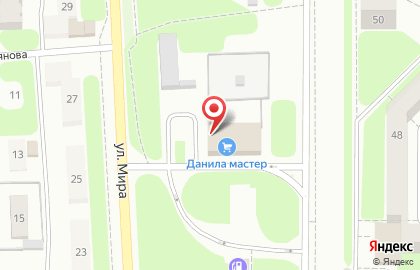 Магазин строительно-отделочных материалов Данила Мастер в Новомосковске на карте