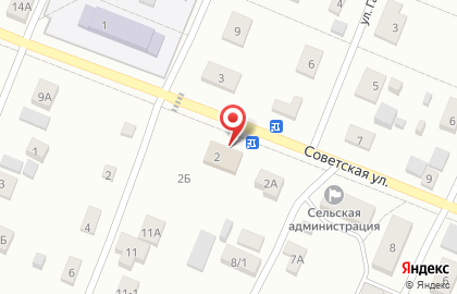 Супермаркет Пеликан на Советской улице на карте