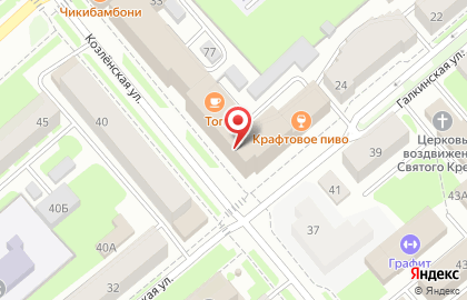 Аптека Фарма-Центр-3 на Козлёнской улице на карте