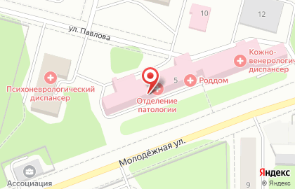 Психоневрологический диспансер Клиническая больница №51 на улице Павлова на карте
