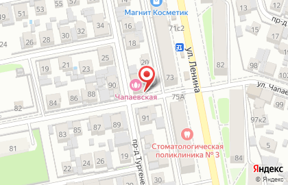 Чапаевская баня, ИП Хенкина Э.Н. на карте