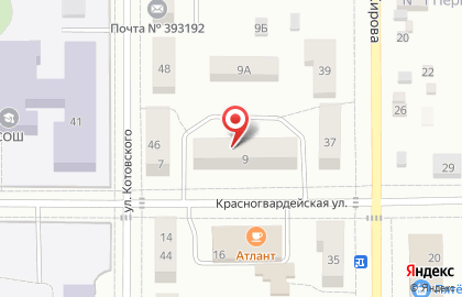 Аптека, ОАО Тамбовфармация на Красногвардейской улице на карте