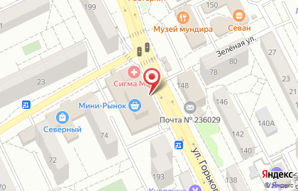 Цветочный салон Планта на улице Горького на карте