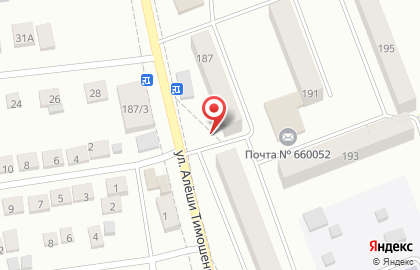 Салон связи МегаФон на улице Алёши Тимошенкова на карте