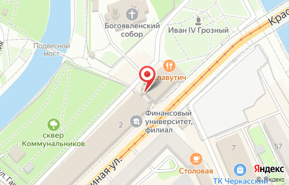 Киоск по продаже горячей выпечки в Заводском районе на карте