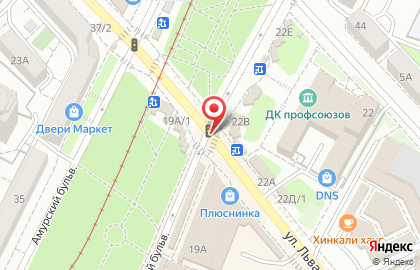 Бульдог на улице Льва Толстого на карте