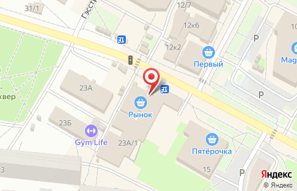 Магазин Торговая площадь в Новосибирске на карте
