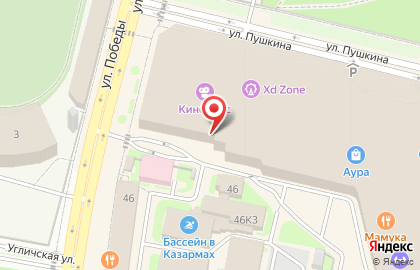 Зоомагазин Четыре Лапы на улице Победы на карте