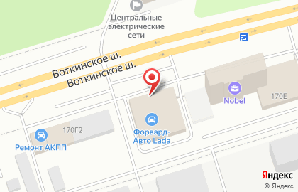 Автосалон Форвард-Авто в Ижевске на карте