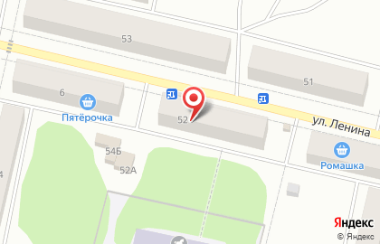 Супермаркет Дикси на улице Ленина на карте