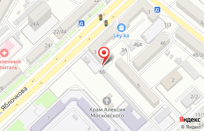 Детский сад №69 на улице Яблочкова на карте