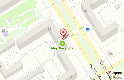 Парикмахерская Ножницы на улице Мира на карте