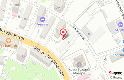 Центр страхования Страховка+ на проспекте Энтузиастов на карте