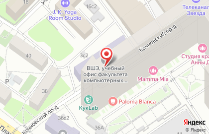 Национальный исследовательский университет Высшая школа экономики в Кочновском проезде на карте