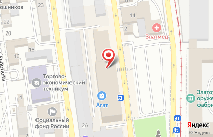 Ресторан быстрого питания Subway на улице Ленина на карте