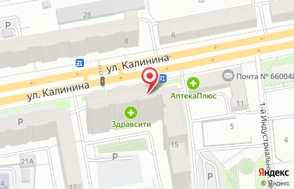 Магазин овощей и фруктов в Железнодорожном районе на карте