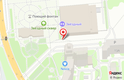 Автостоянка Звездный, МАУ на карте