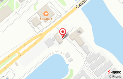 Автомойка Ниагара на Саратовском шоссе на карте