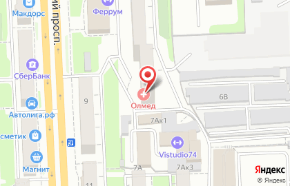 Похоронное бюро в Челябинске на карте