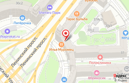 Ресторан Илья Муромец на Ленинском проспекте на карте