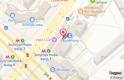 Магазин радиотоваров Радиосвет на улице Бориса Богаткова на карте
