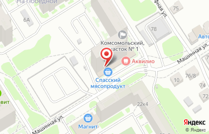 Продуктовый магазин Спасский мясопродукт в Сормовском районе на карте