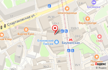 Торговая компания Мир шитья на Бауманской улице на карте