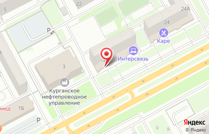 Магазин товаров для рыбалки и туризма Ерш в Кургане на карте
