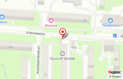Киоск по продаже фруктов и овощей Туним на карте